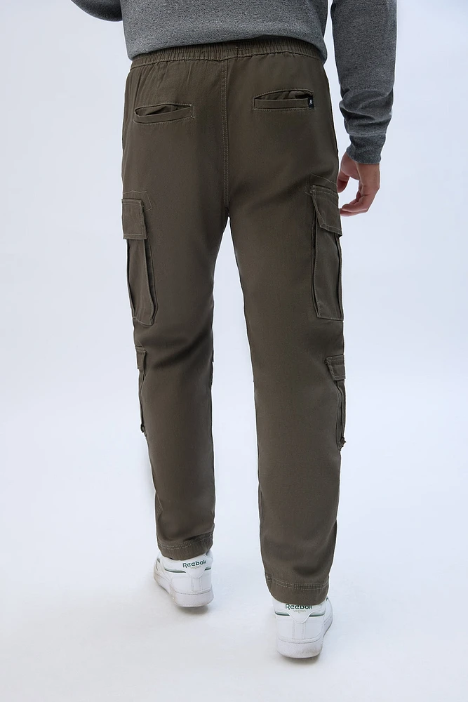 Relaxed Cargo Twill Pants