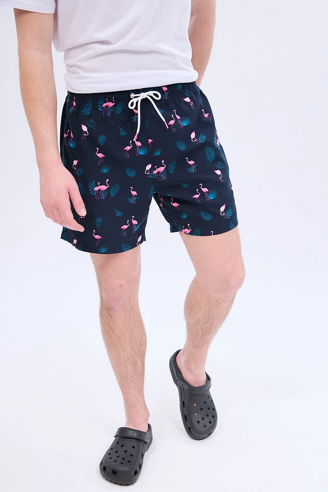 AERO Flamingo Printed Swim Short