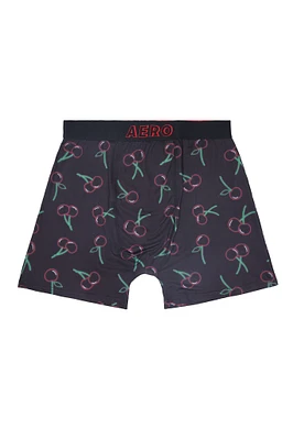 AERO Neon Cherries Printed Boxer Briefs