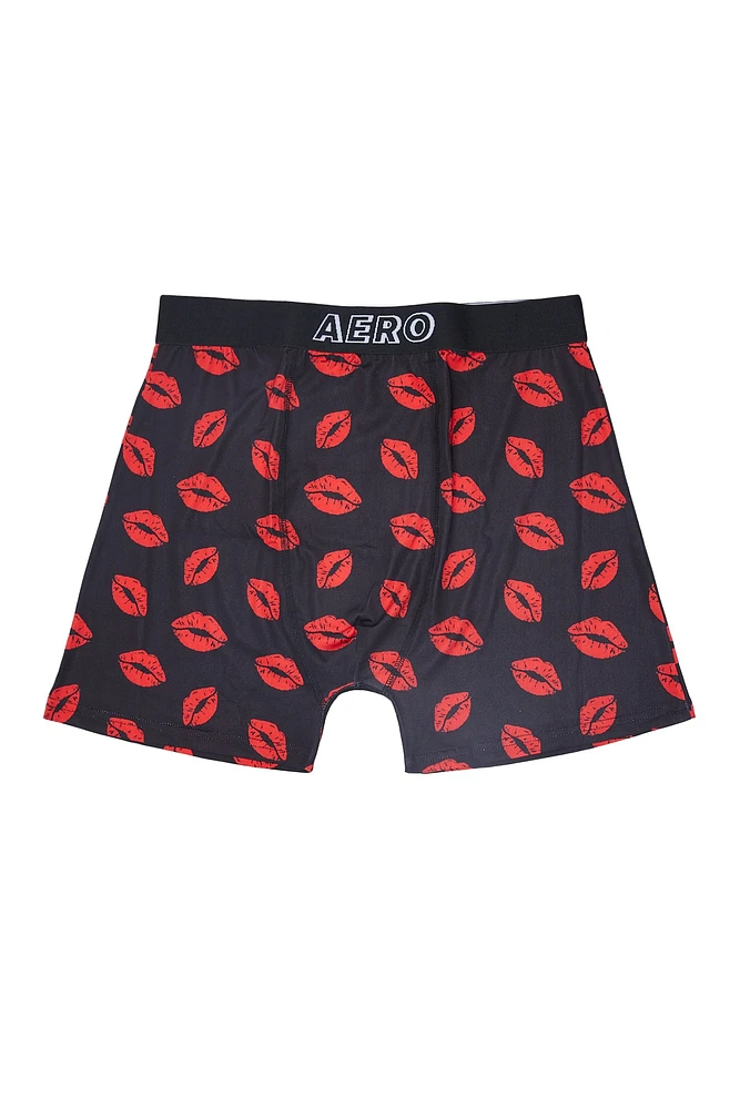 AERO Lips Printed Boxer Briefs