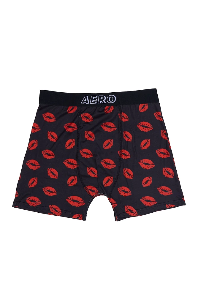 Lips Printed Boxer Briefs