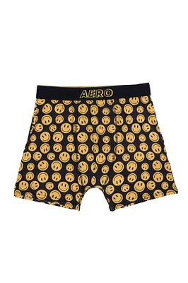 Smiley Faces Printed Boxer Briefs