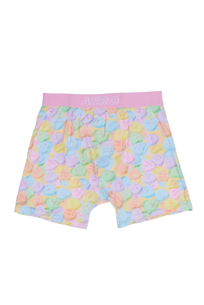 Candy Hearts Printed Boxer Briefs