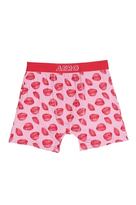 Lips Mouth Smile Printed Boxer Briefs