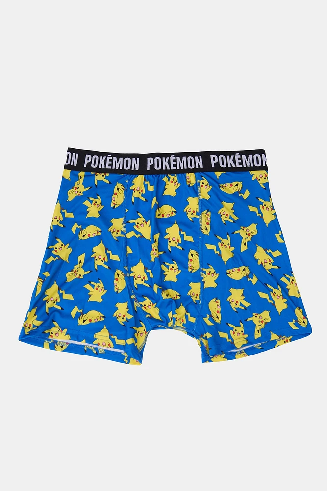 Caleçon boxeur imprimé Pokémon Pikachu