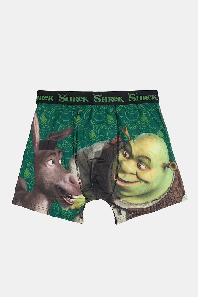 Shrek And Donkey Printed Boxer Briefs