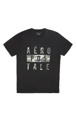 Aéropostale Camouflage Box Graphic Tee