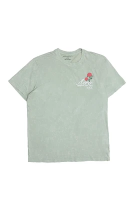 AERO Rose Graphic Acid Wash Tee