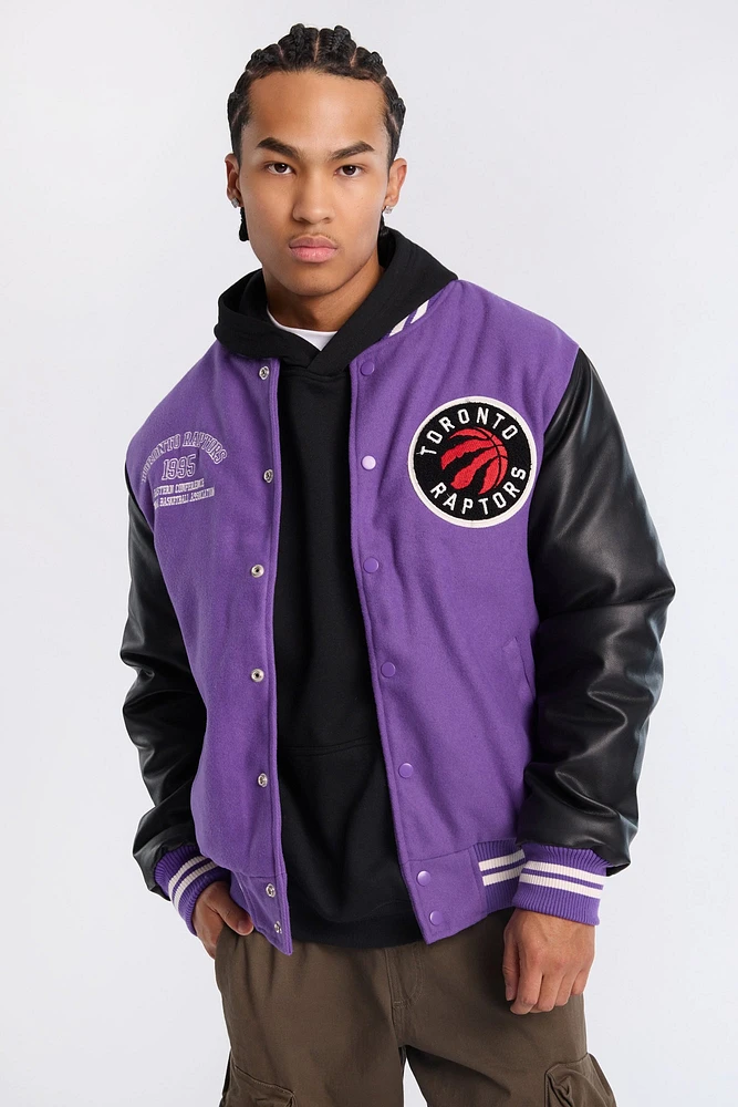 Blouson bombardier universitaire Toronto Raptors