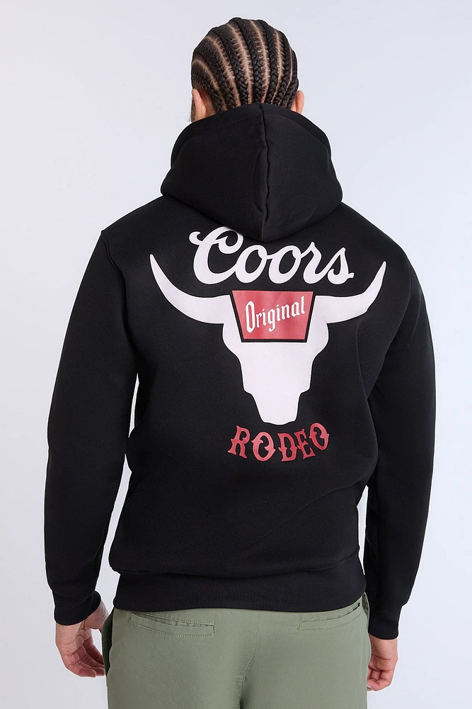 Pull a? capuchon graphique Coors Rodeo