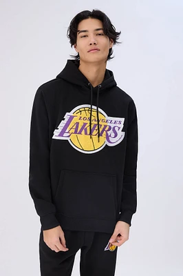 Pull à capuchon graphique chenille Los Angeles Lakers