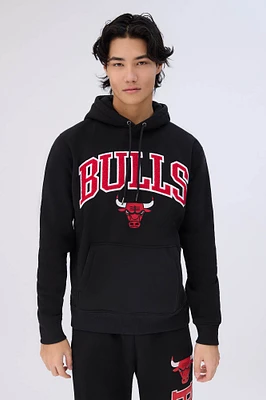 Pull à capuchon graphique chenille Chicago Bulls