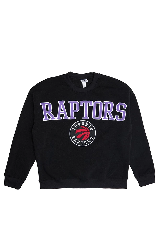 Toronto Raptors Graphic Crew Neck Oversized Sweatshirt