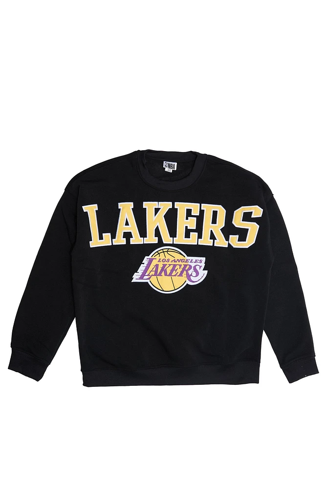 Los Angeles Lakers Graphic Crew Neck Oversized Sweatshirt