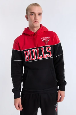 Pull a? capuchon graphique Chicago Bulls bloc de couleur