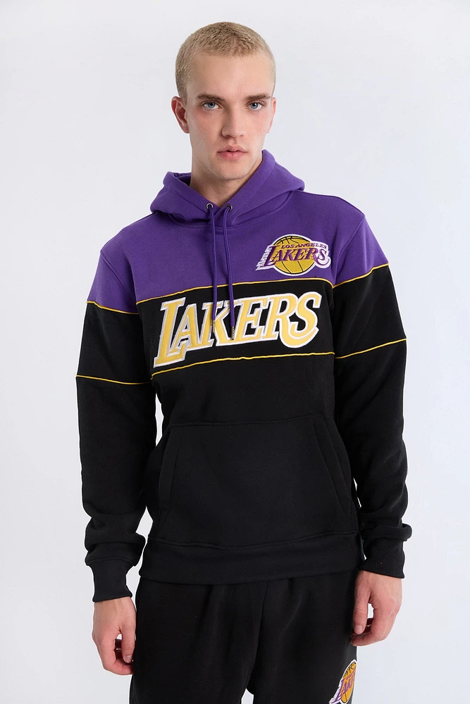 Pull a? capuchon graphique Los Angeles Lakers bloc de couleur