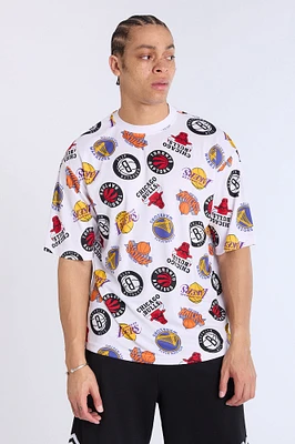 NBA Graphic Mesh Top