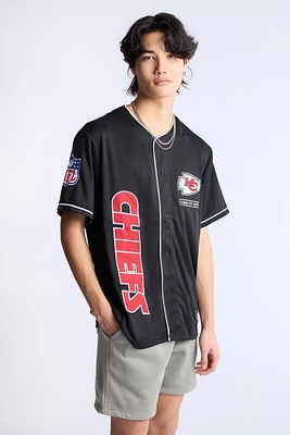 Kansas City Chiefs Button-Up Baseball Jersey