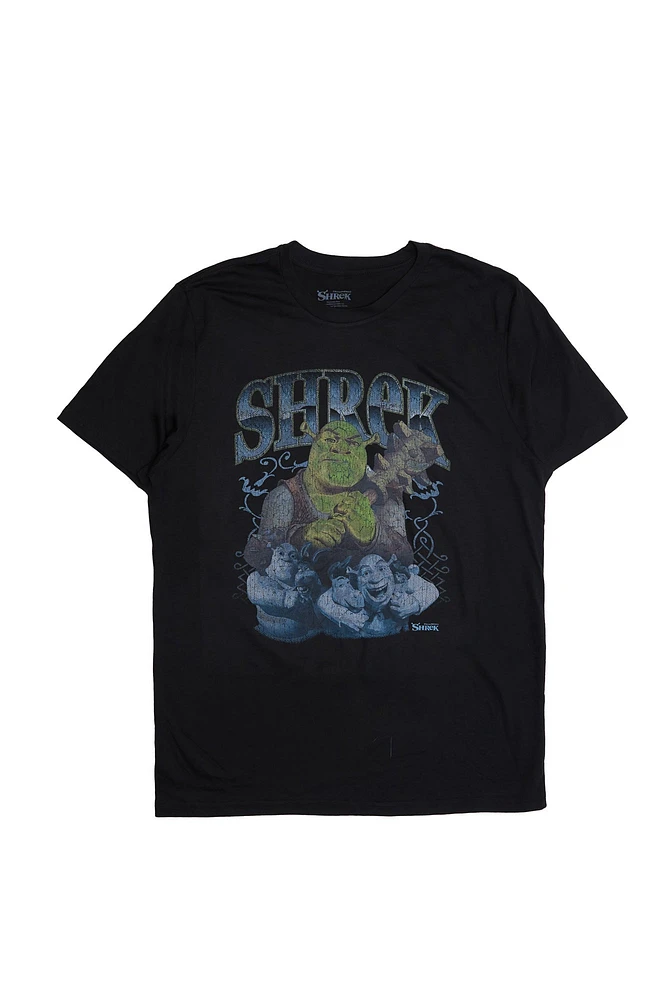 T-shirt imprimé graphique Shrek And Donkey