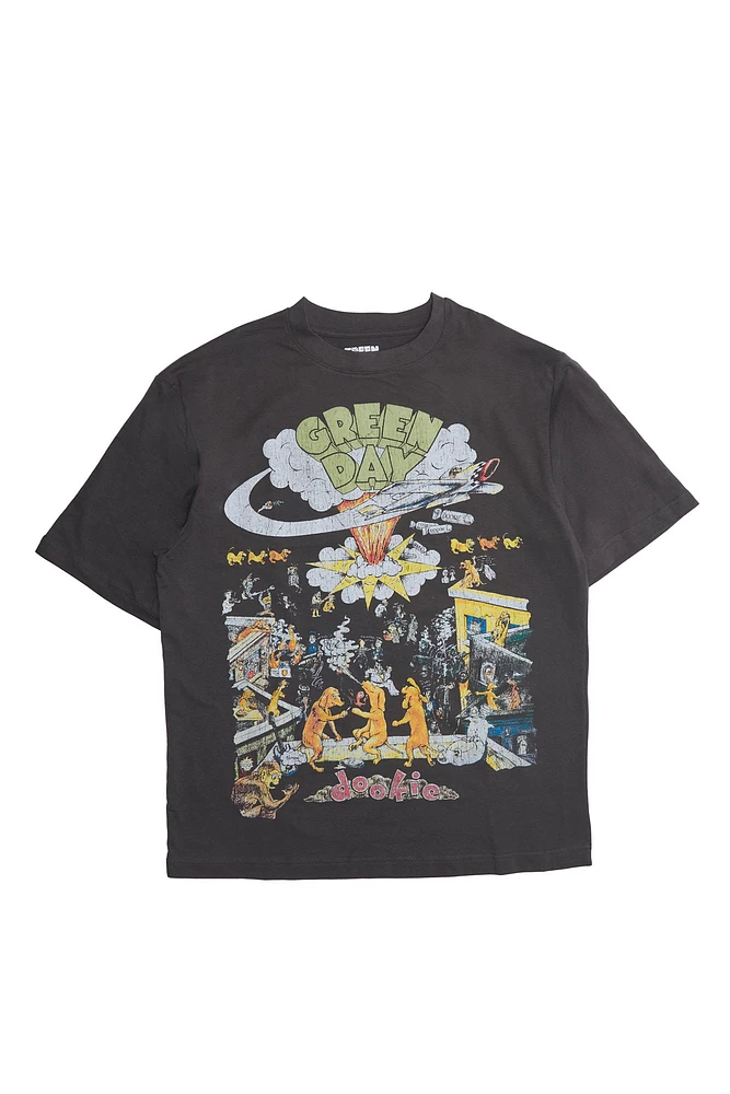 Green Day Dookie Graphic Oversized Tee