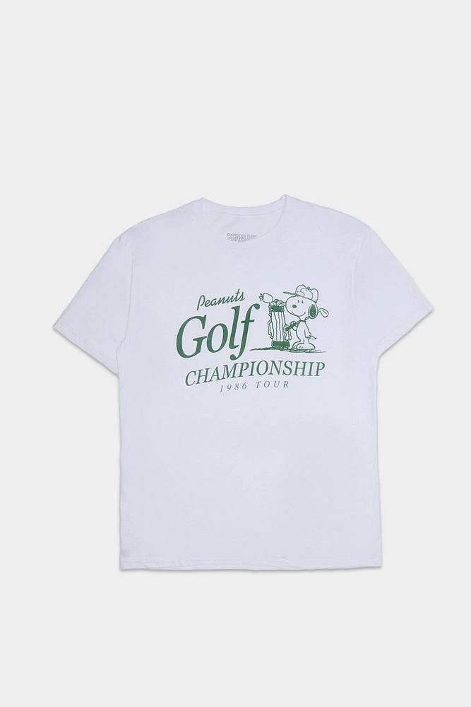 Peanuts Snoopy Gold Championship Graphic Tee