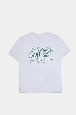 Peanuts Snoopy Gold Championship Graphic Tee