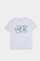 Peanuts Snoopy Gold Championship Graphic Tee