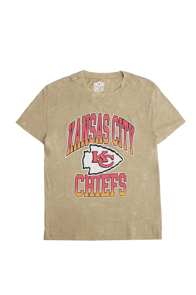 Kansas City Chiefs Graphic Acid Wash Tee