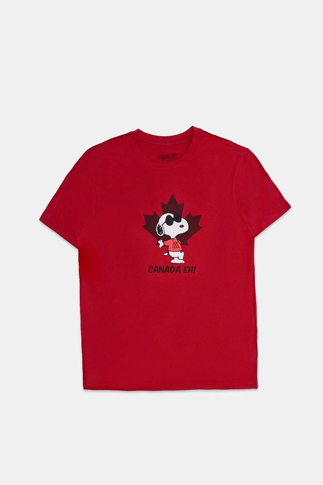 Canada Eh? Peanuts Snoopy Graphic Tee