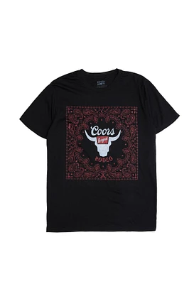 T-shirt imprimé graphique Coors Rodeo Bandana Print