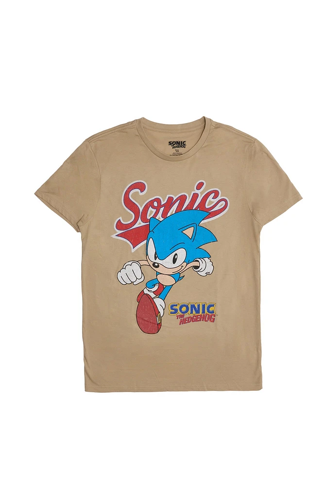 T-shirt imprimé graphique Sonic The Hedgehog