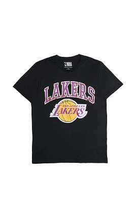 T-shirt imprimé graphique à effet métallique Los Angeles Lakers