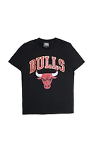 T-shirt imprimé graphique à effet métallique Chicago Bulls