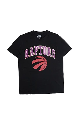 T-shirt imprimé graphique à effet métallique Toronto Raptors