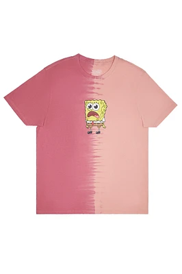 SpongeBob SquarePants Graphic Split Tie DyeTee