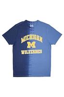 Michigan Wolverines Graphic Split Tie Dye Tee