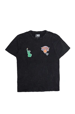 New York Knicks Graphic Acid Wash Tee