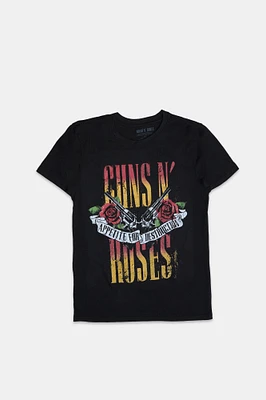 T-shirt imprimé graphique Guns N' Roses Tour 1987