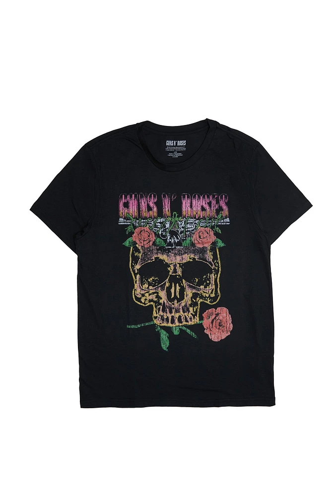 Guns N' Roses US Tour Graphic Acid Wash Tee