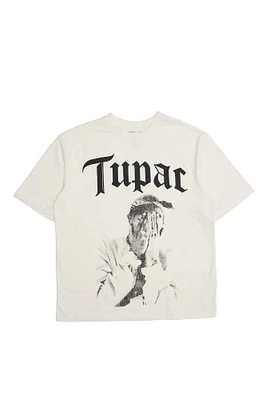 T-shirt surdimensionné imprimé graphique Tupac