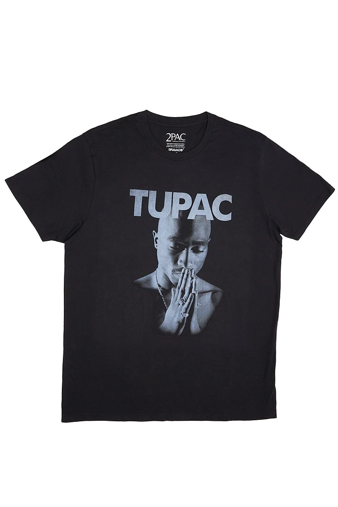 Tupac Praying Hands Graphic Tee