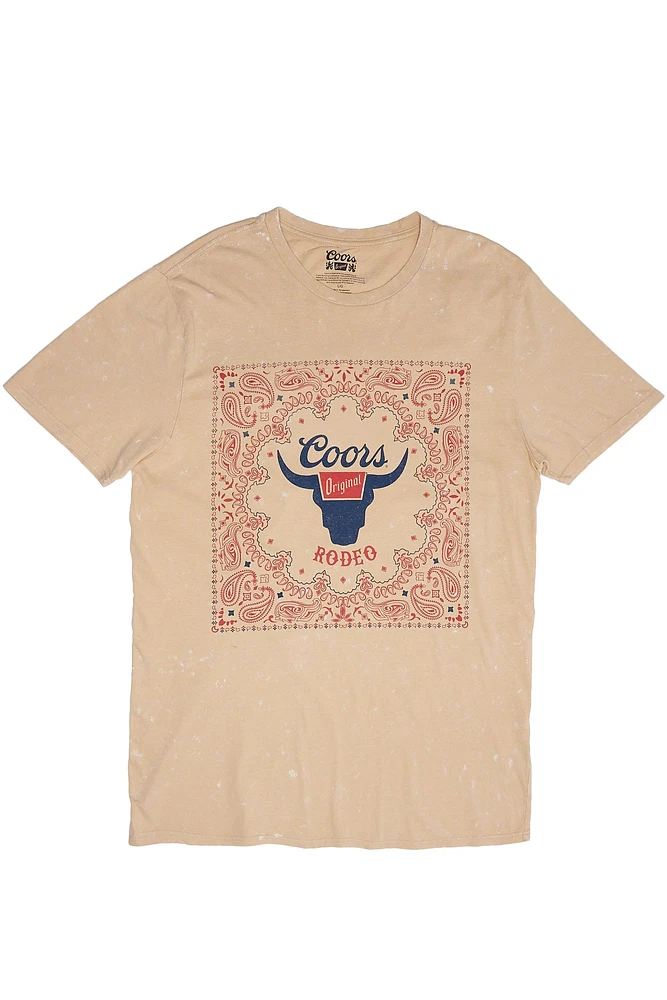 Coors Rodeo Graphic Acid Wash Tee