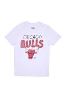 Chicago Bulls Hand-Drawn Print Graphic Tee