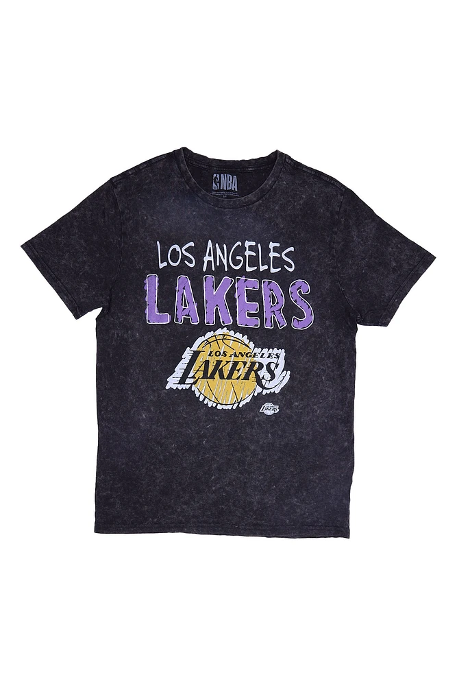 Los Angeles Lakers Hand-Drawn Print Graphic Tee