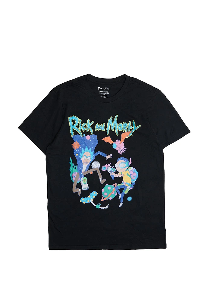 T-shirt imprimé graphique Rick & Morty