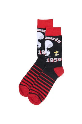 Chaussettes imprimées Peanuts Snoopy And Woodstock Est. 1950