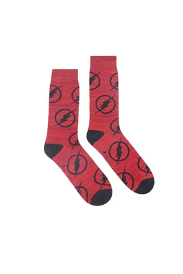 The Flash Printed Crew Socks