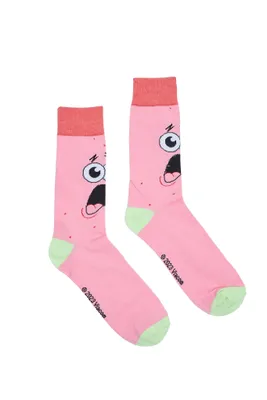 Patrick Starfish Printed Crew Socks