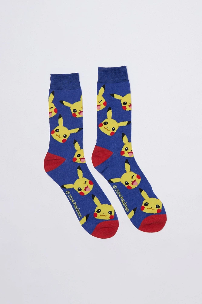 Chaussettes imprimées Pikachu Pokémon