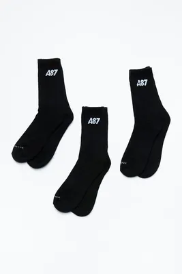 AERO A87 Athletic Crew Socks 3-Pack